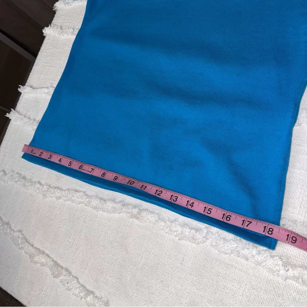 Vintage Casual Corner NWT 100% Cotton Short Sleeve Blue Knit Sweater Sz Medium - Picture 5 of 8